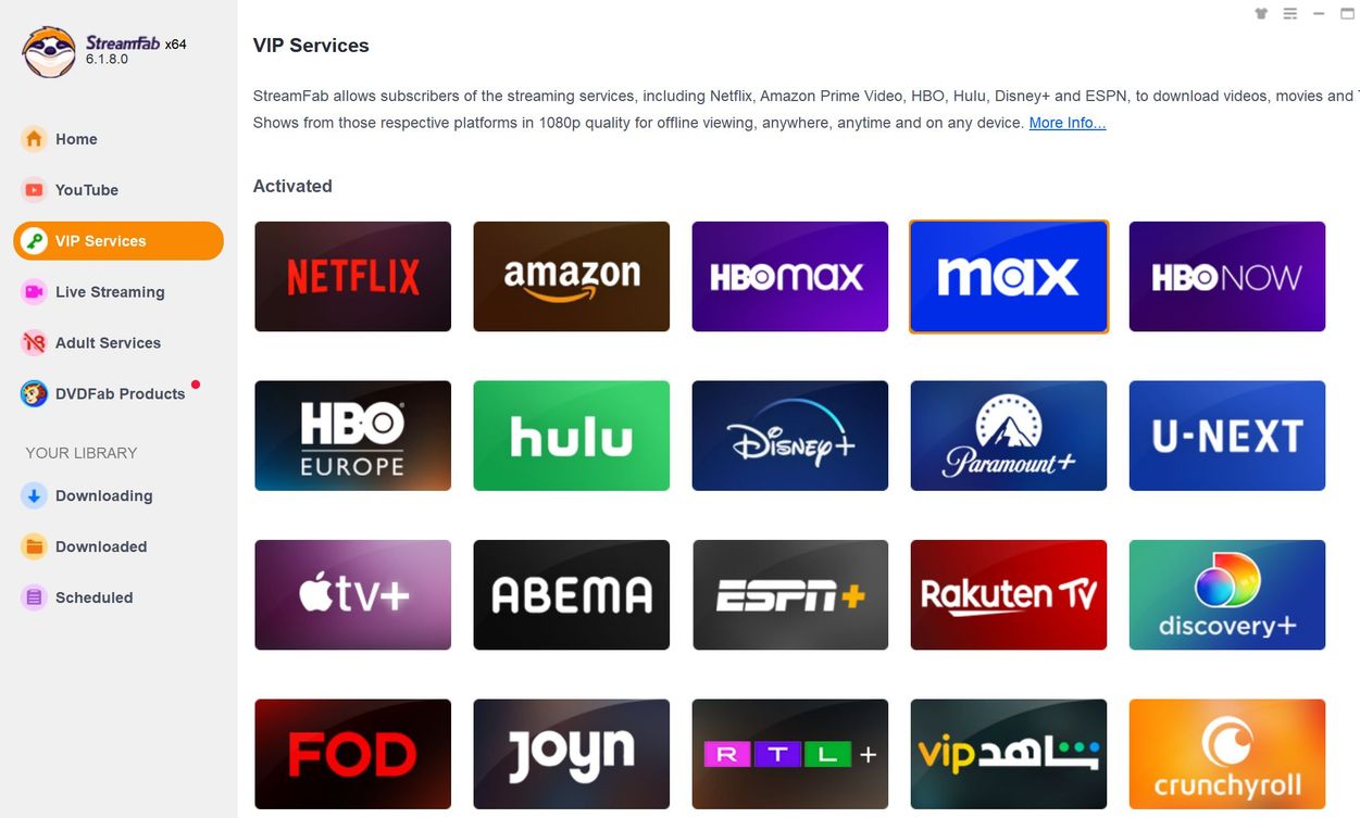 rip hbo max video: streamfab