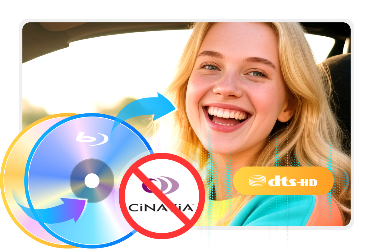 Ausgabe von DTS-HD-Tonspuren im Kopiermodus