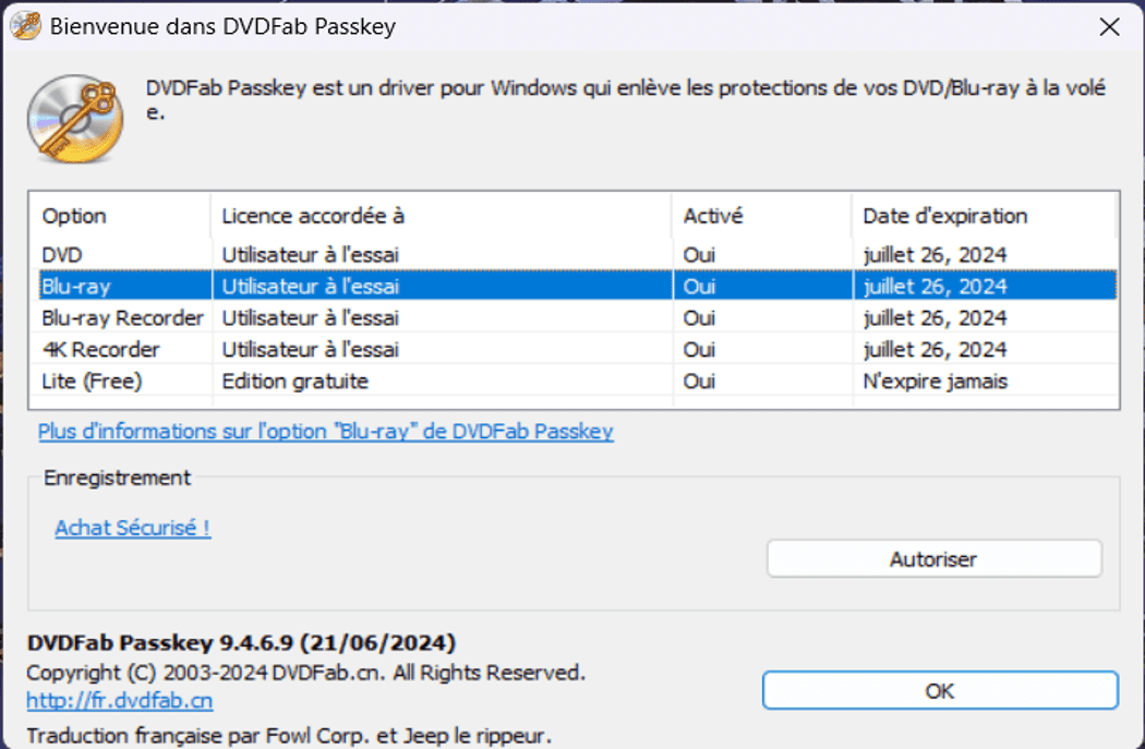 Passkey for blu-ray guide 1