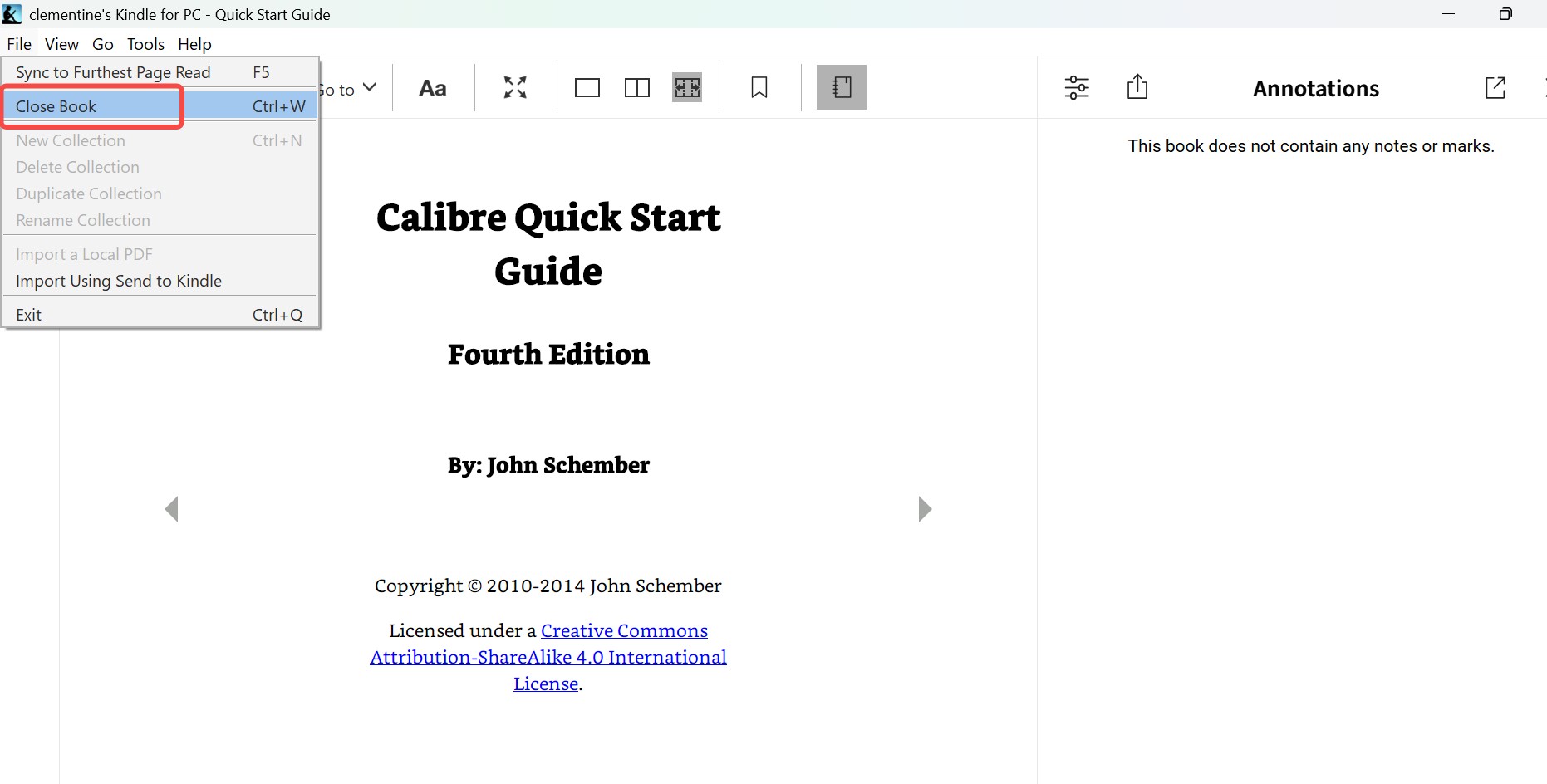 How to Exit a Book on Kindle Desktop