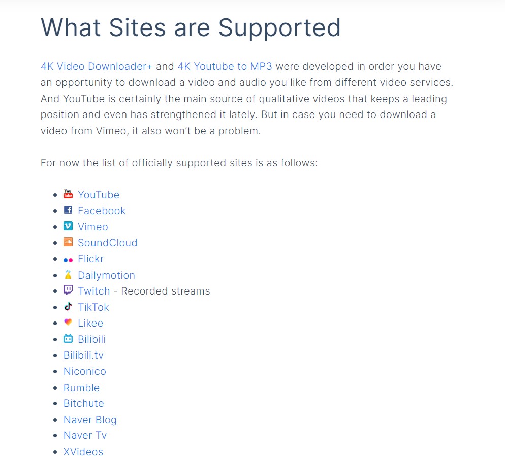 Warum kann 4KVideoDownloader Links nicht analysieren?