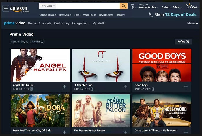 Alles über den Amazon Filmverleih-Service