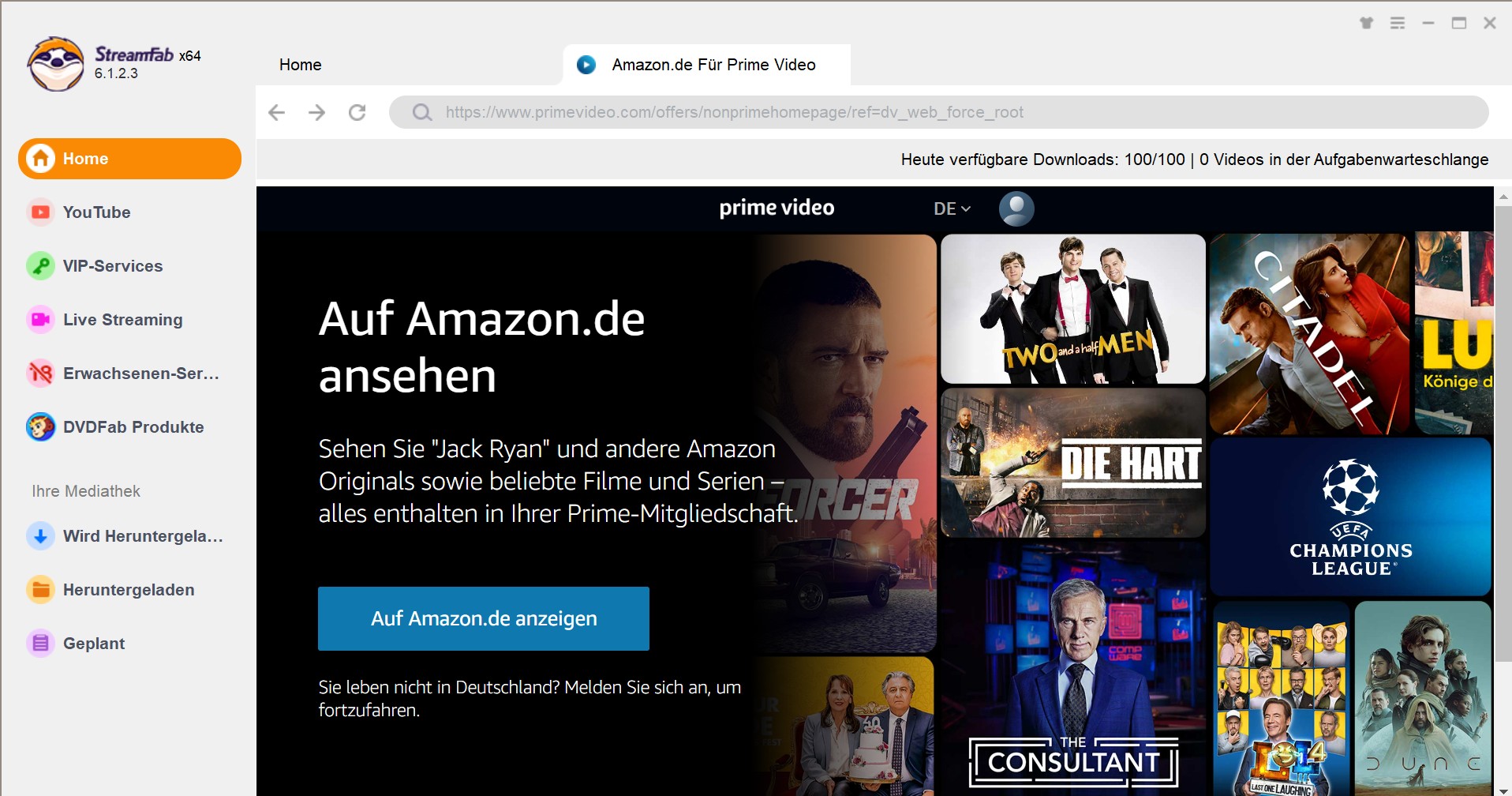 Amazon Prime Video Filme herunterladen