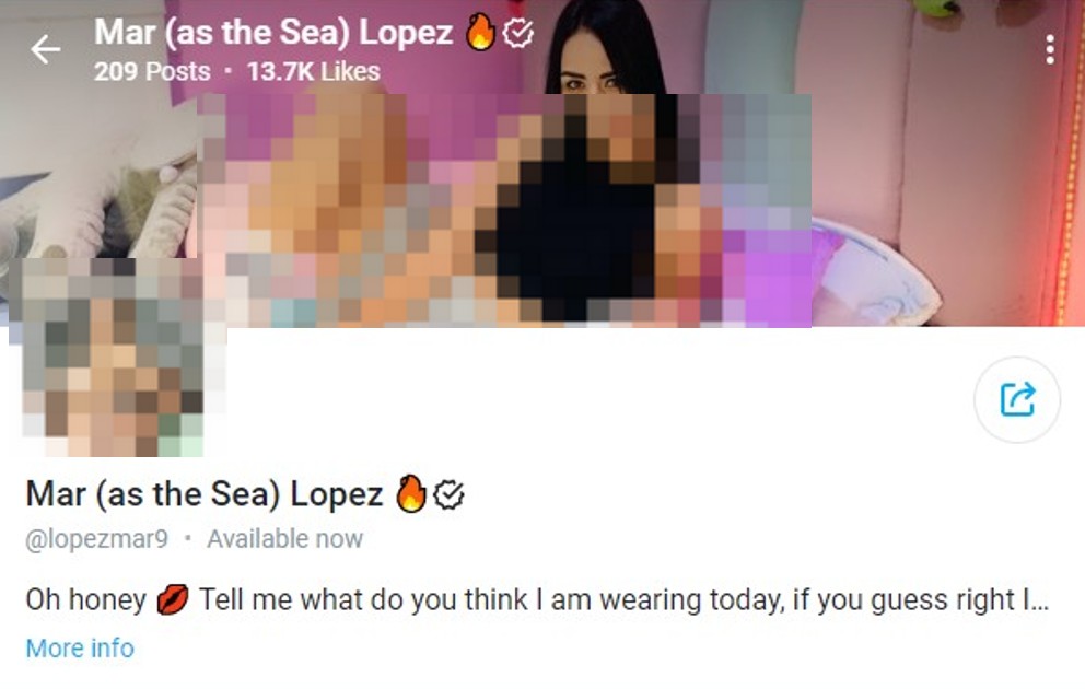 OnlyFans-Konto: Mar (as the Sea) Lopez