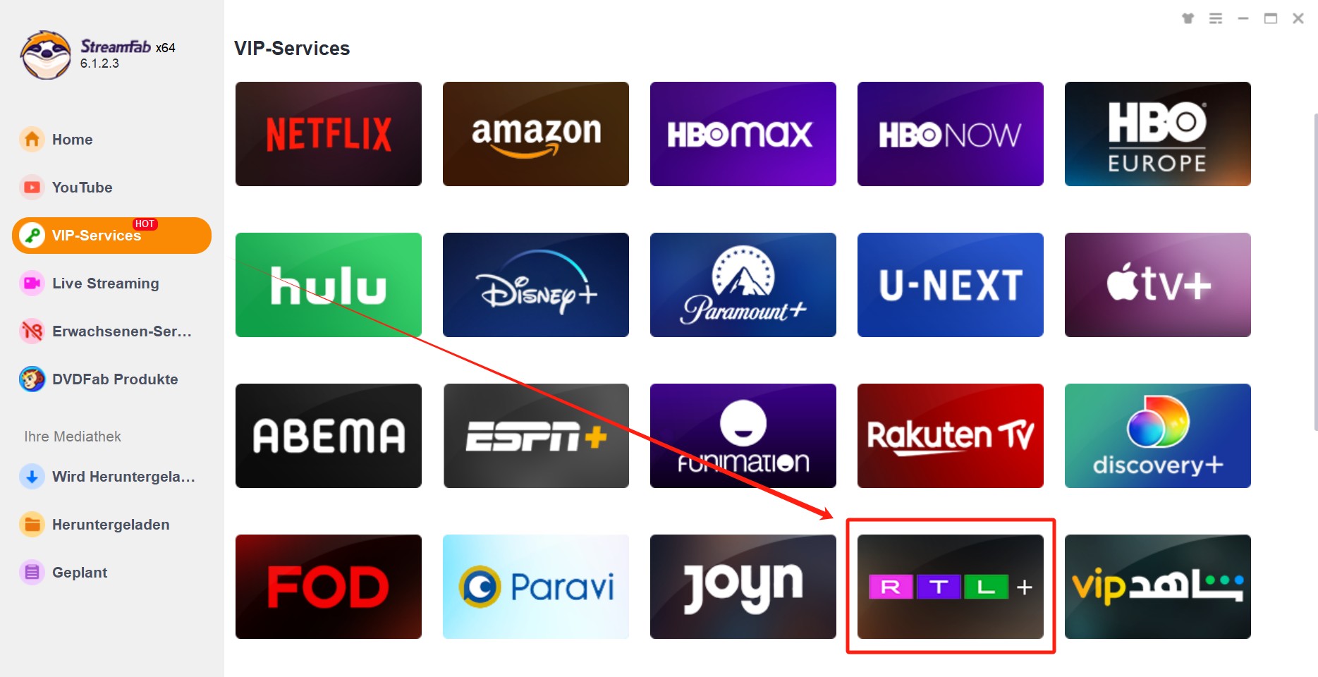 Herunterladen von RTL Plus Videos und zum Anschauen von RTL Plus Videos auf Fire TV Stick