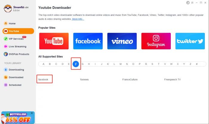 facebook video download:2.3 Videos von Facebook downloaden mit dem StreamFab YouTube Downloader