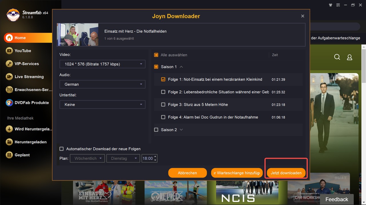 Wie sieht man Joyn ohne Werbung mit StreamFab Joyn Downloader?