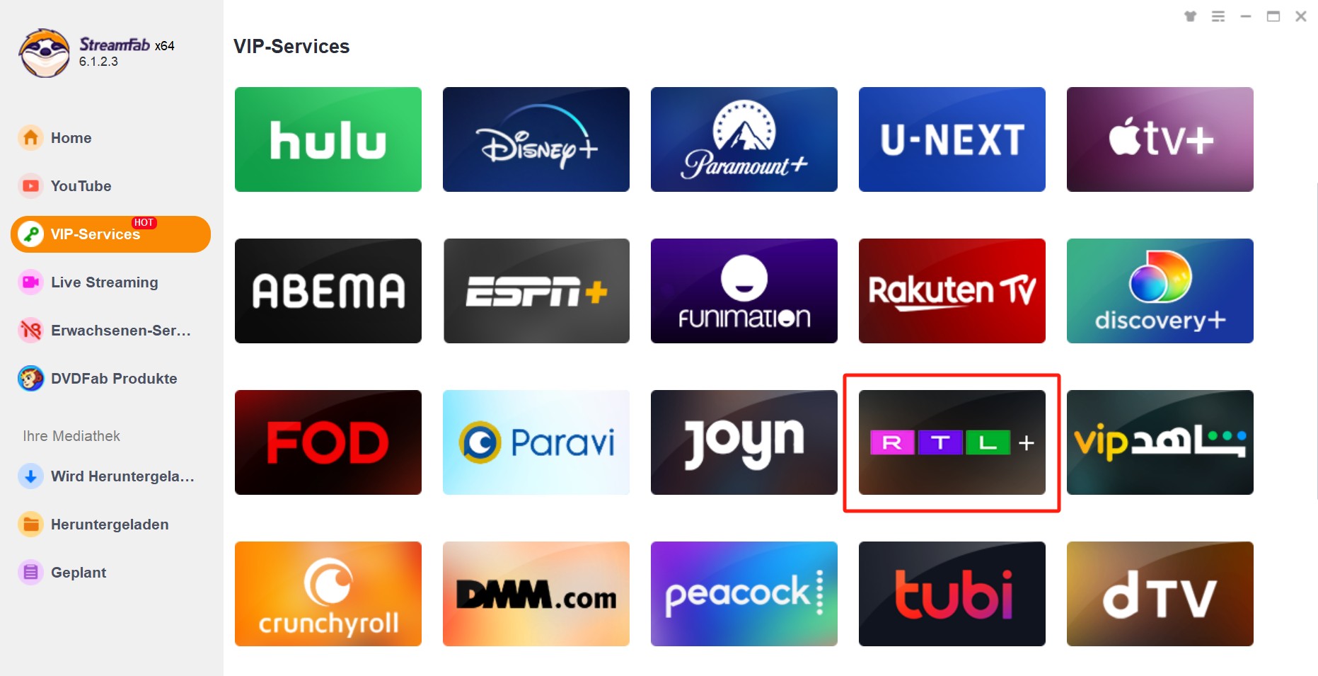 StreamFab: RTL Plus Videos offline anschauen (Beste Option)