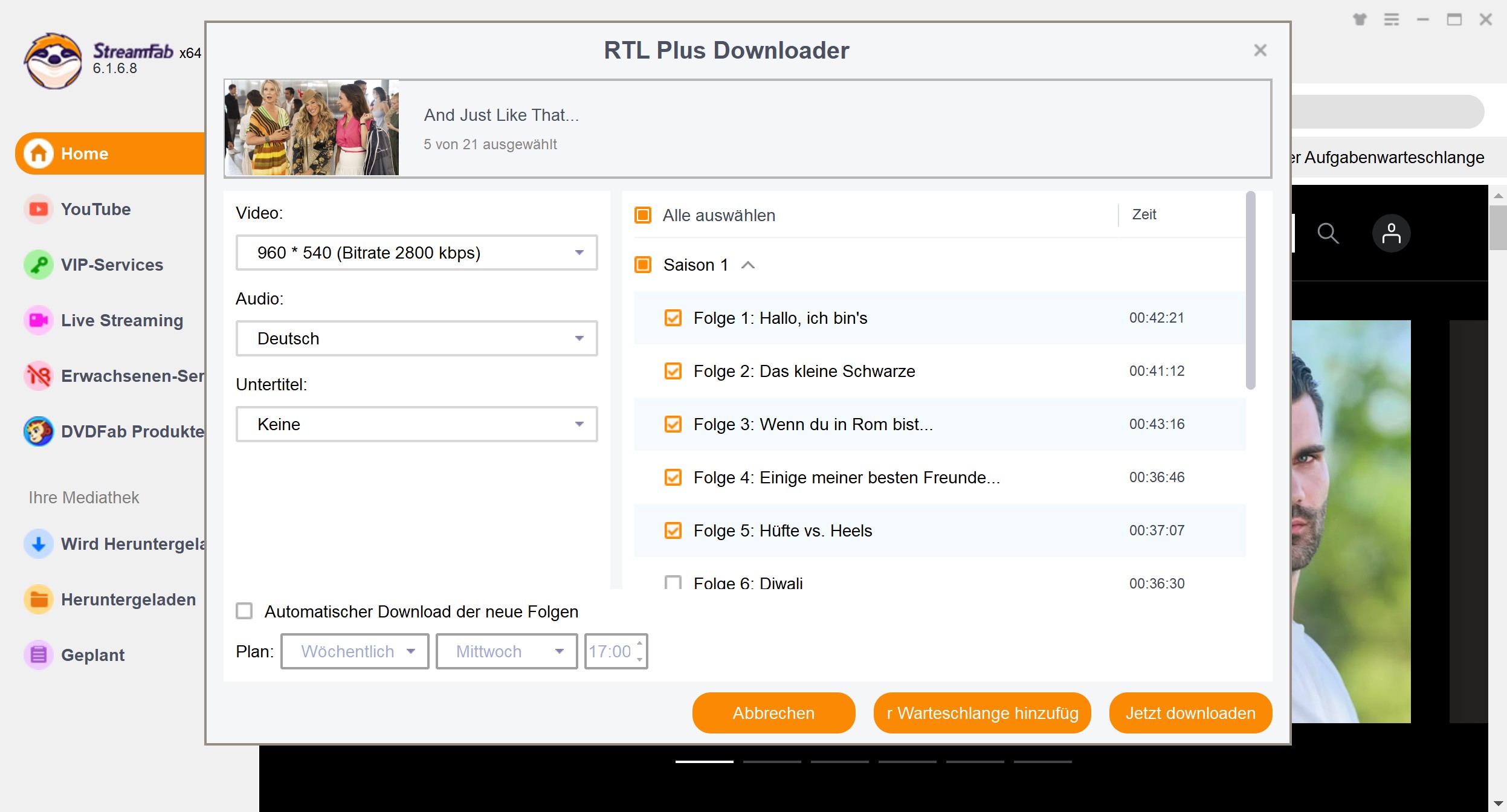 Schritte zum Herunterladen von RTL Plus Serien