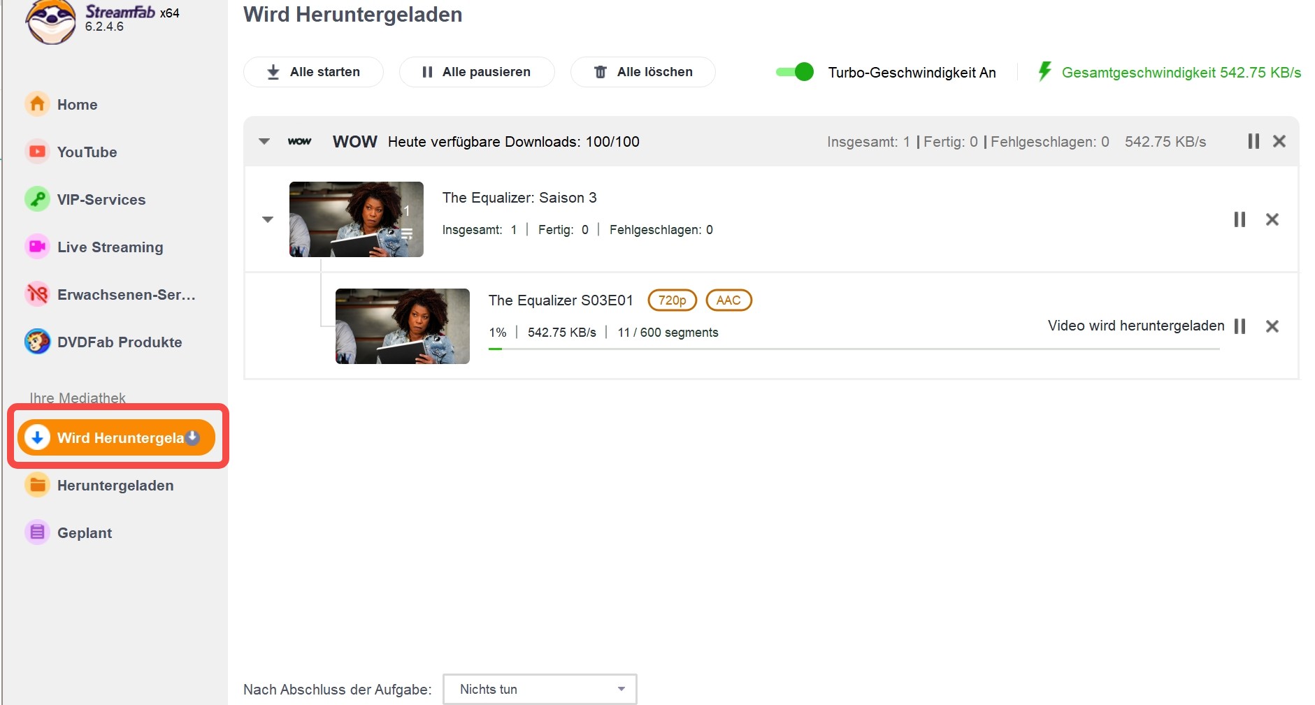 Anleitung für das Herunterladen von Videos mit StreamFab