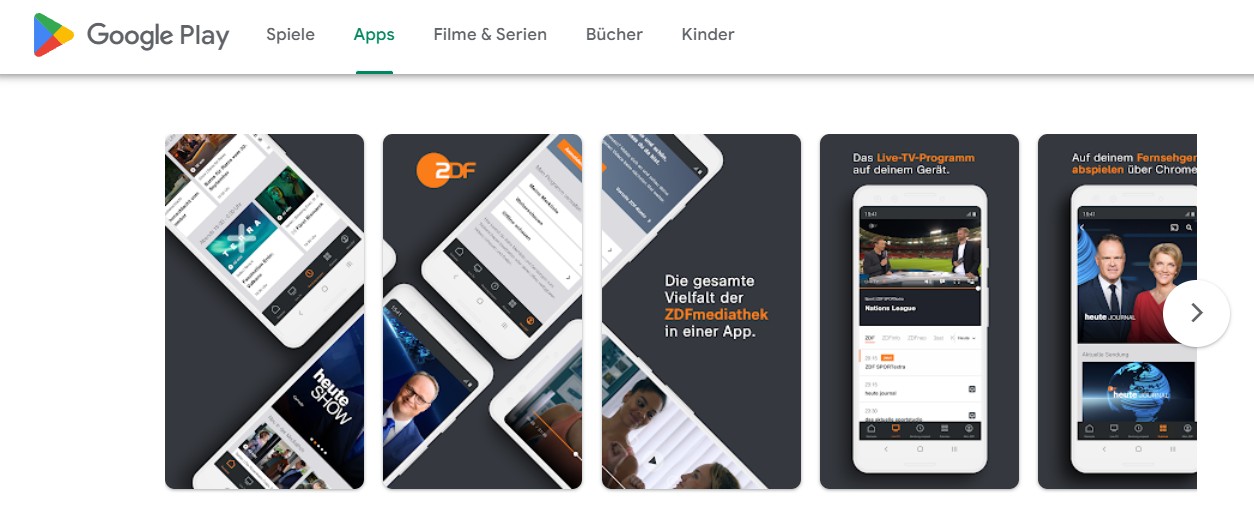 Für Android-Geräte (Android ab 4.4) öffnen Sie den Google Play Store