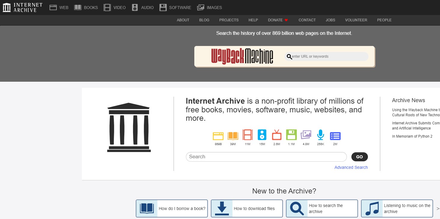 Download Audio Track for Movies: Internet Archive