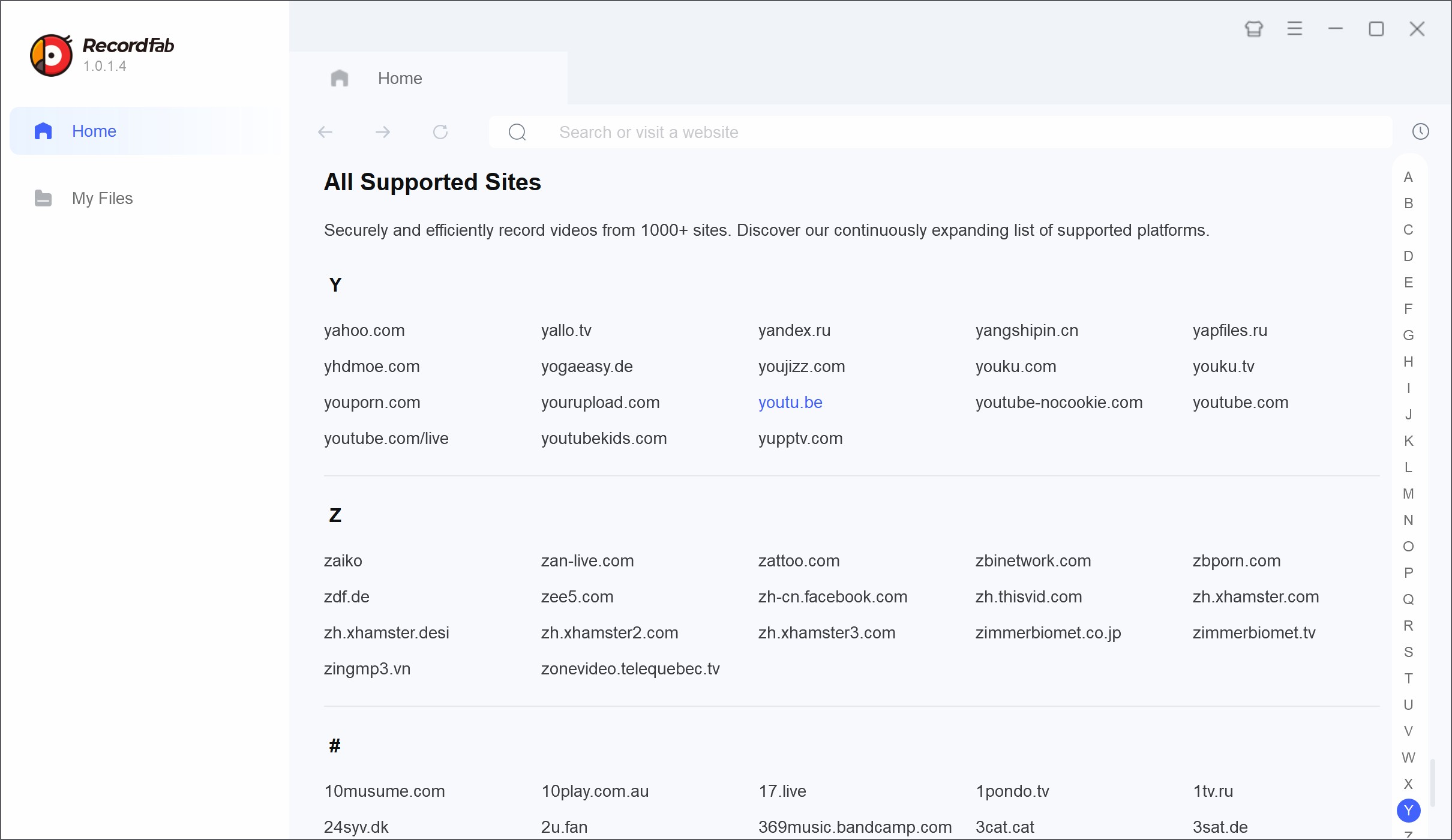How to Download Deleted YouTube Videos Again: step 2 of recordfab