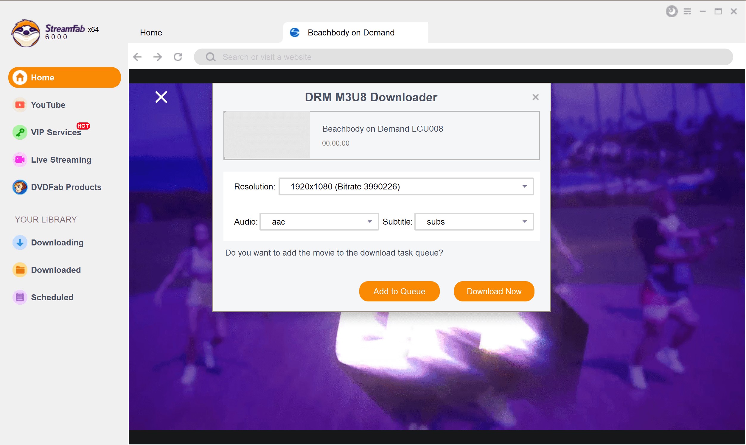 Find The Best Way to Download M3U8 Videos (real and effective in 2025): streamfab step2