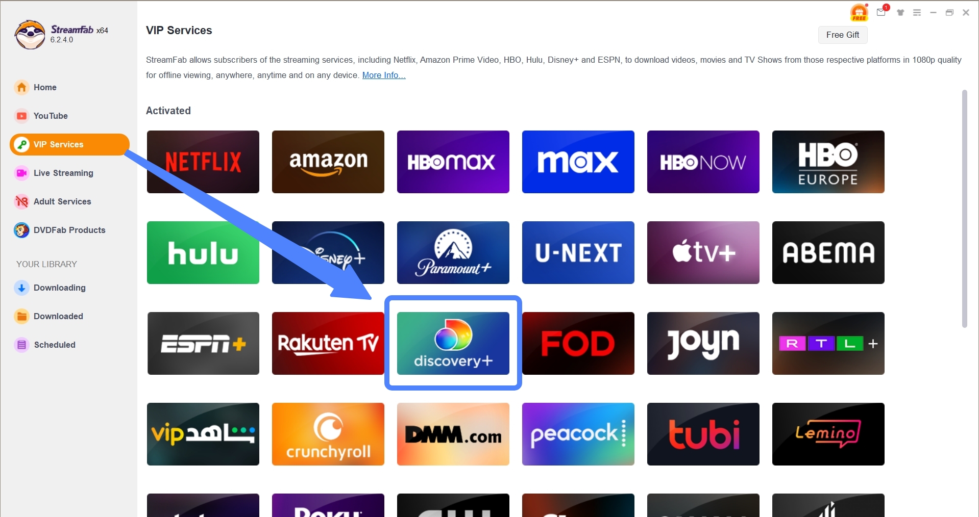 download on Discovery Plus