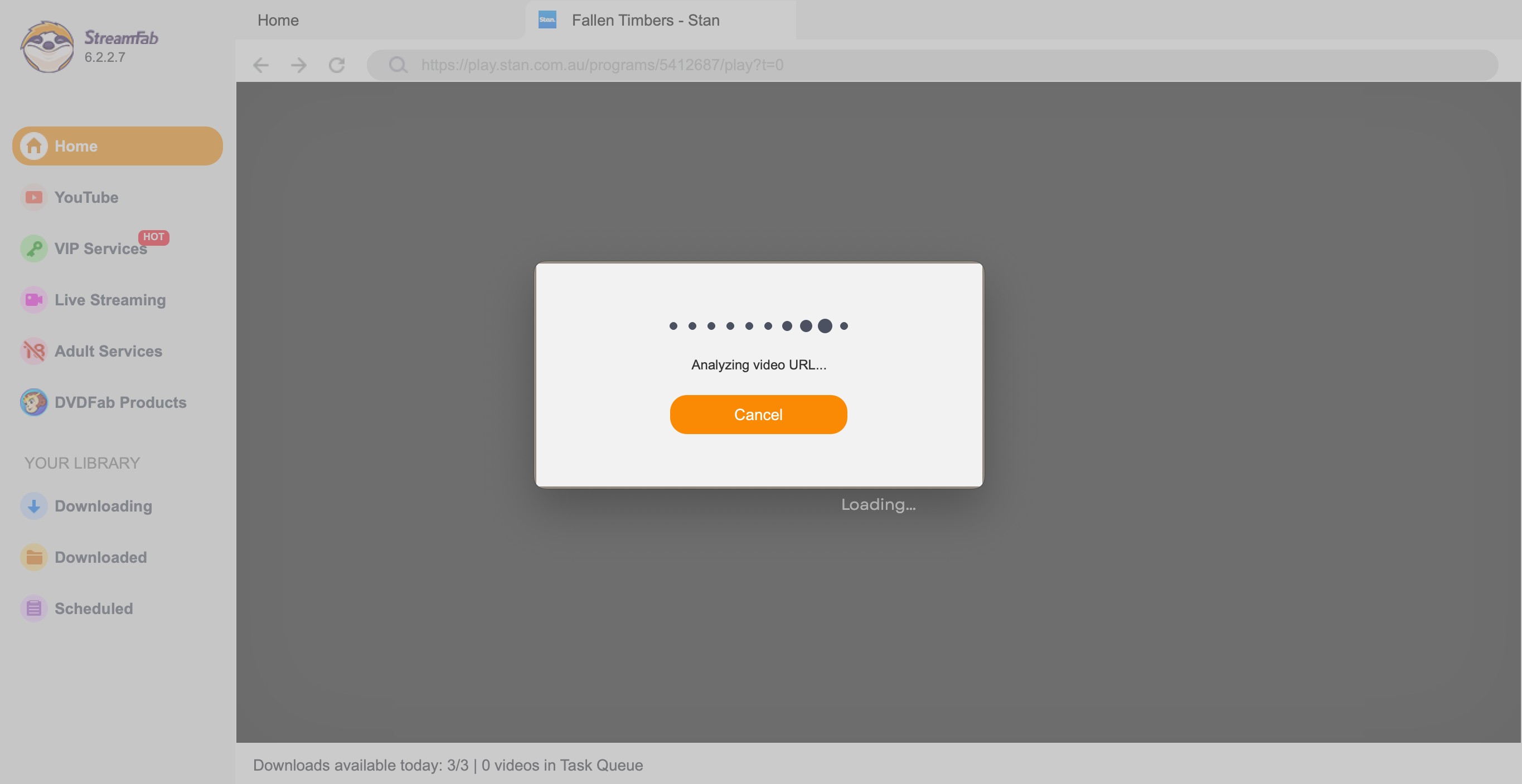 how to download on stan: step 4 of streamfab
