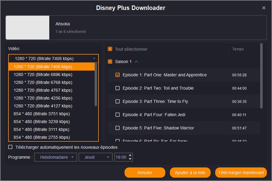 télécharger films Disney avec disney plus downloader