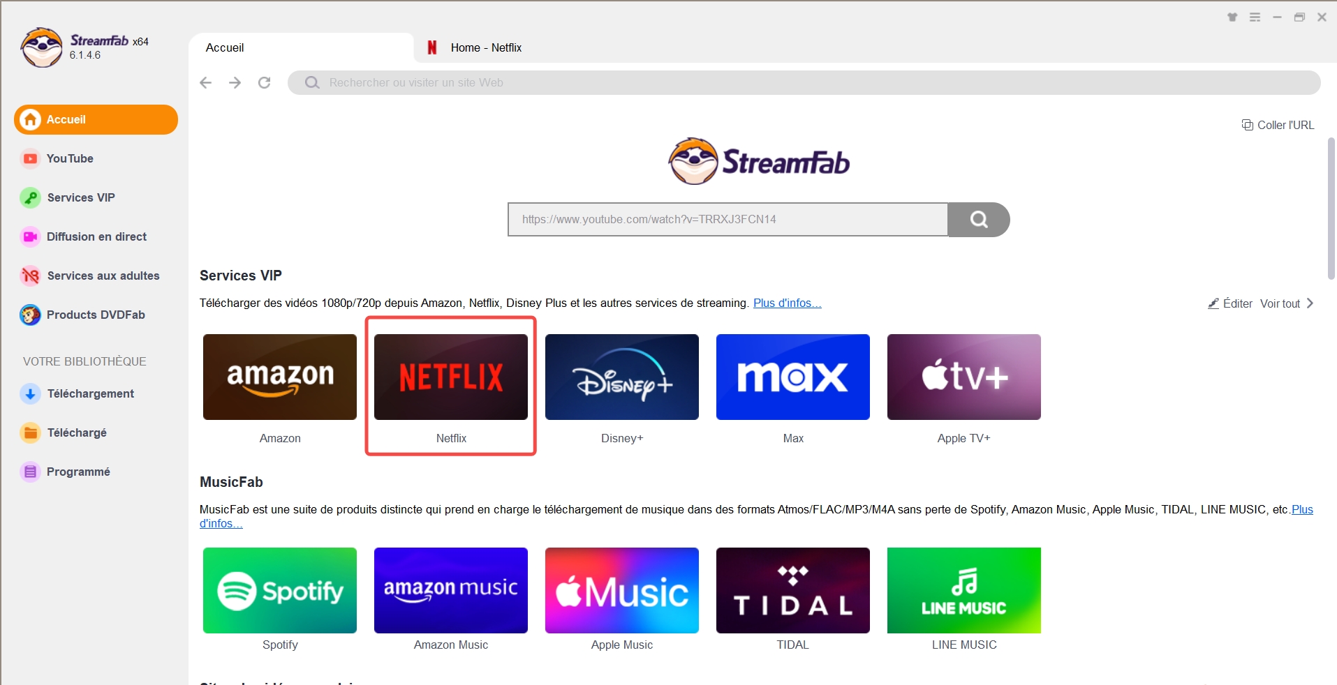 les étapes sur comment télécharger des films Netflix avec StreamFab Netflix Downloader