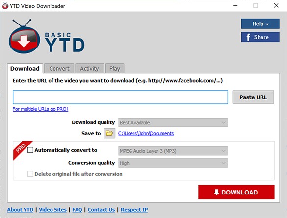 free video downloader for pc:9. YTD Video Downloader