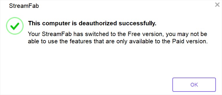 deauthorize streamfab