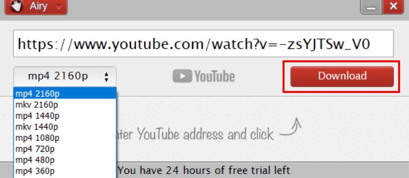 Airy YouTube ダウンローダーの使い方