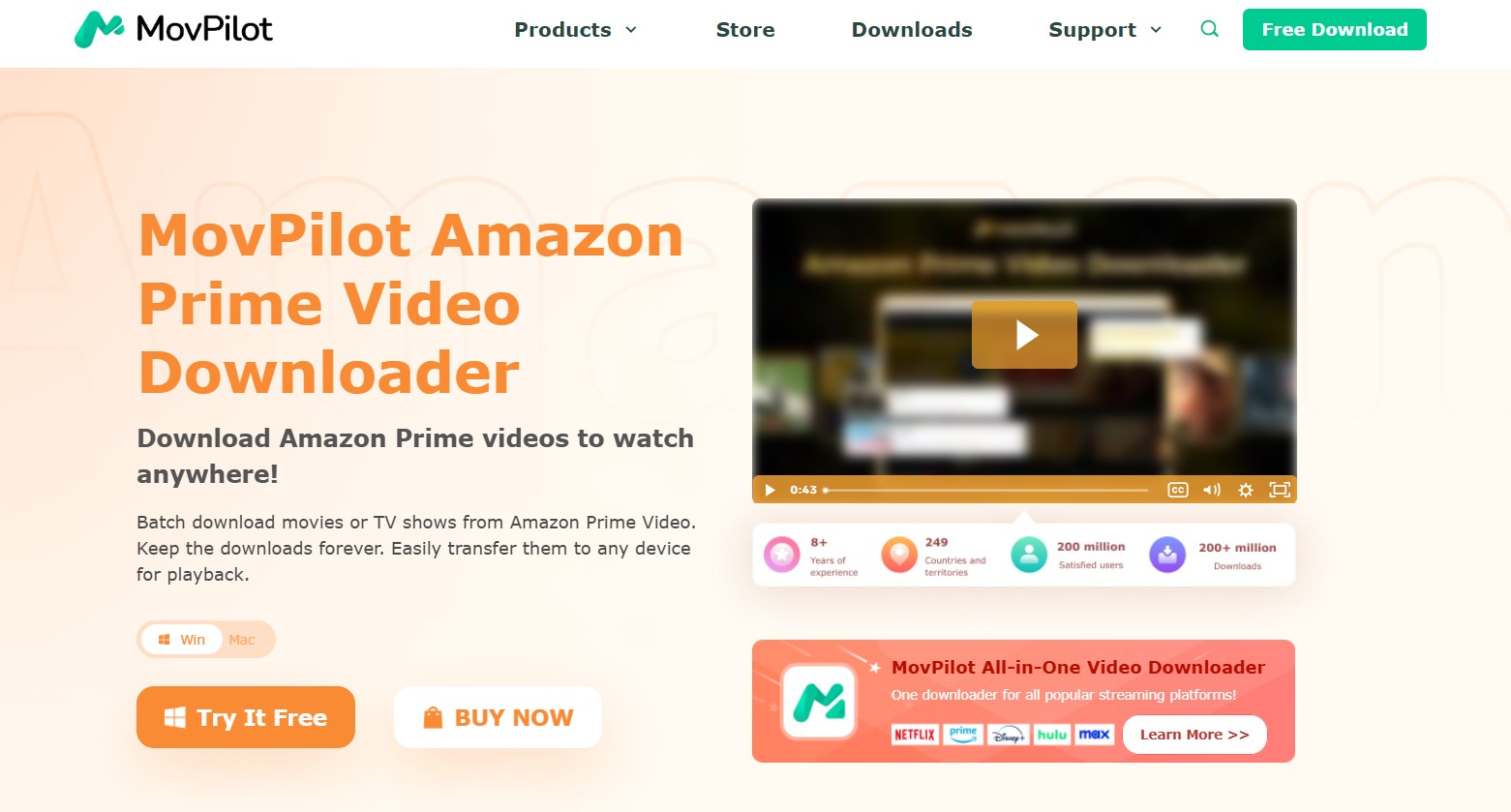 best amazon video downloader reveiw: Movpilot