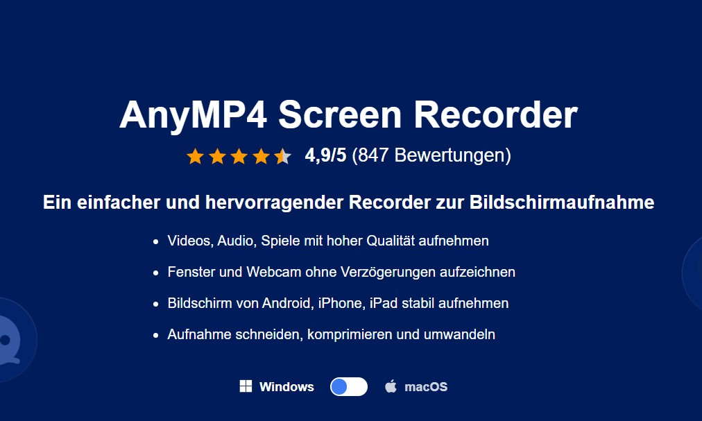 AnyMP4 Screen Recorder