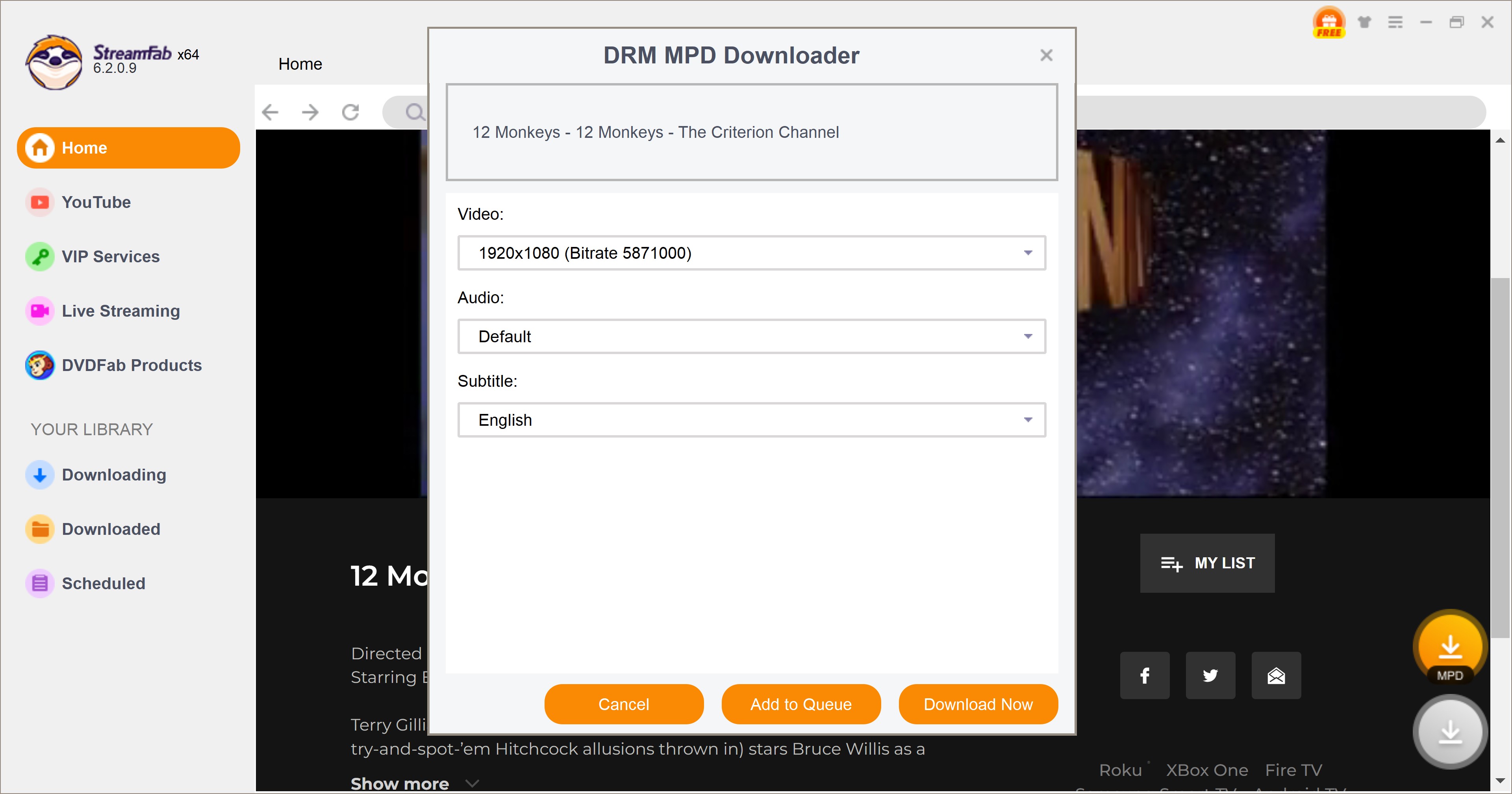 how to download on the criterion channel with streamfab drm mpd downloader