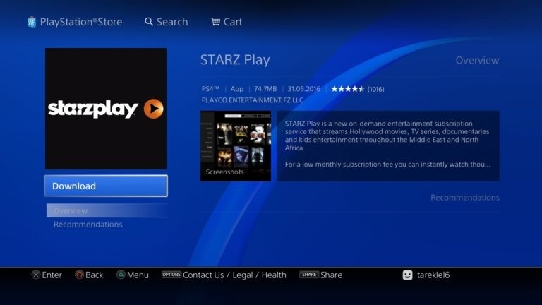 How to download Starz App on PS4