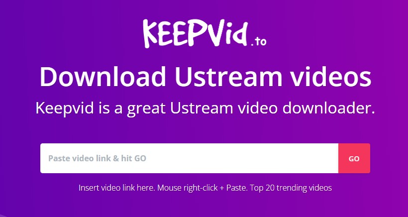 How to Download a Ustream Video With Keepvid