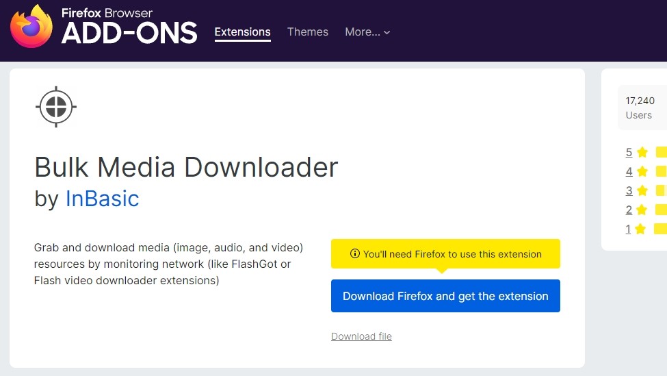 youtube video downloader extension firefox