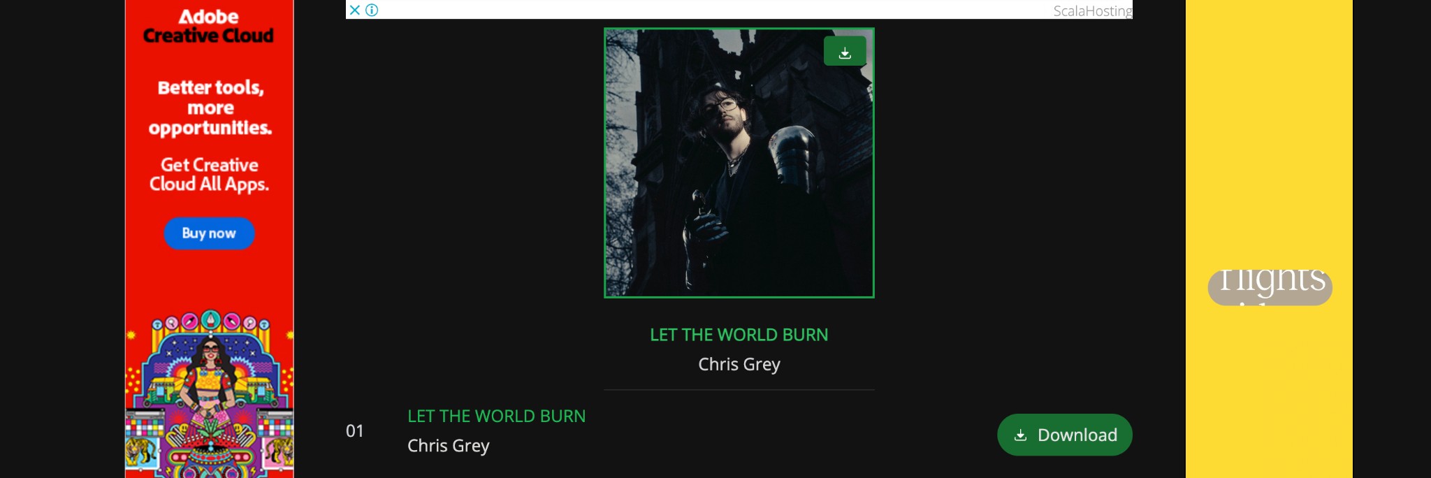 searched for a desired track