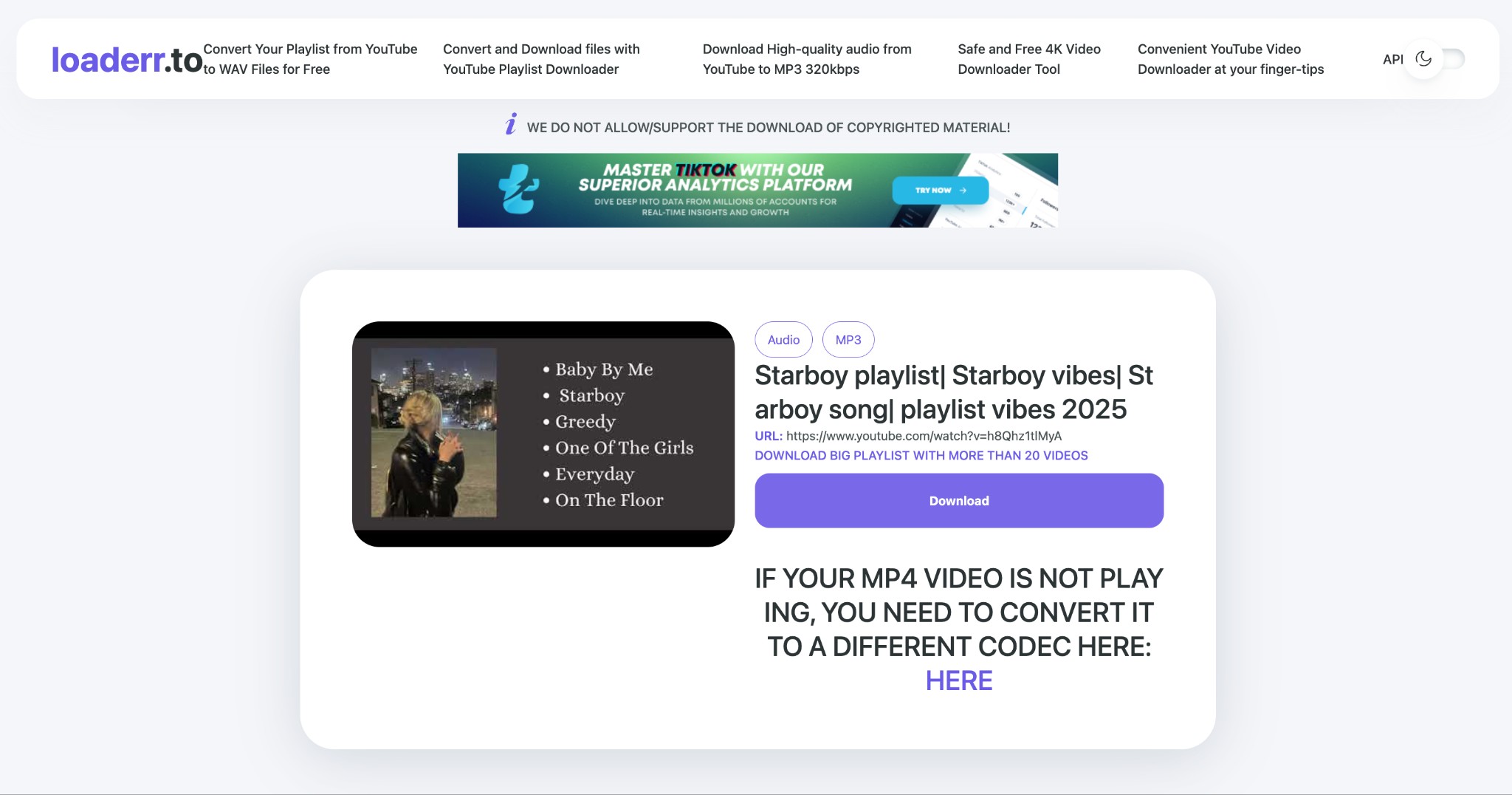 Hit the “Download” button