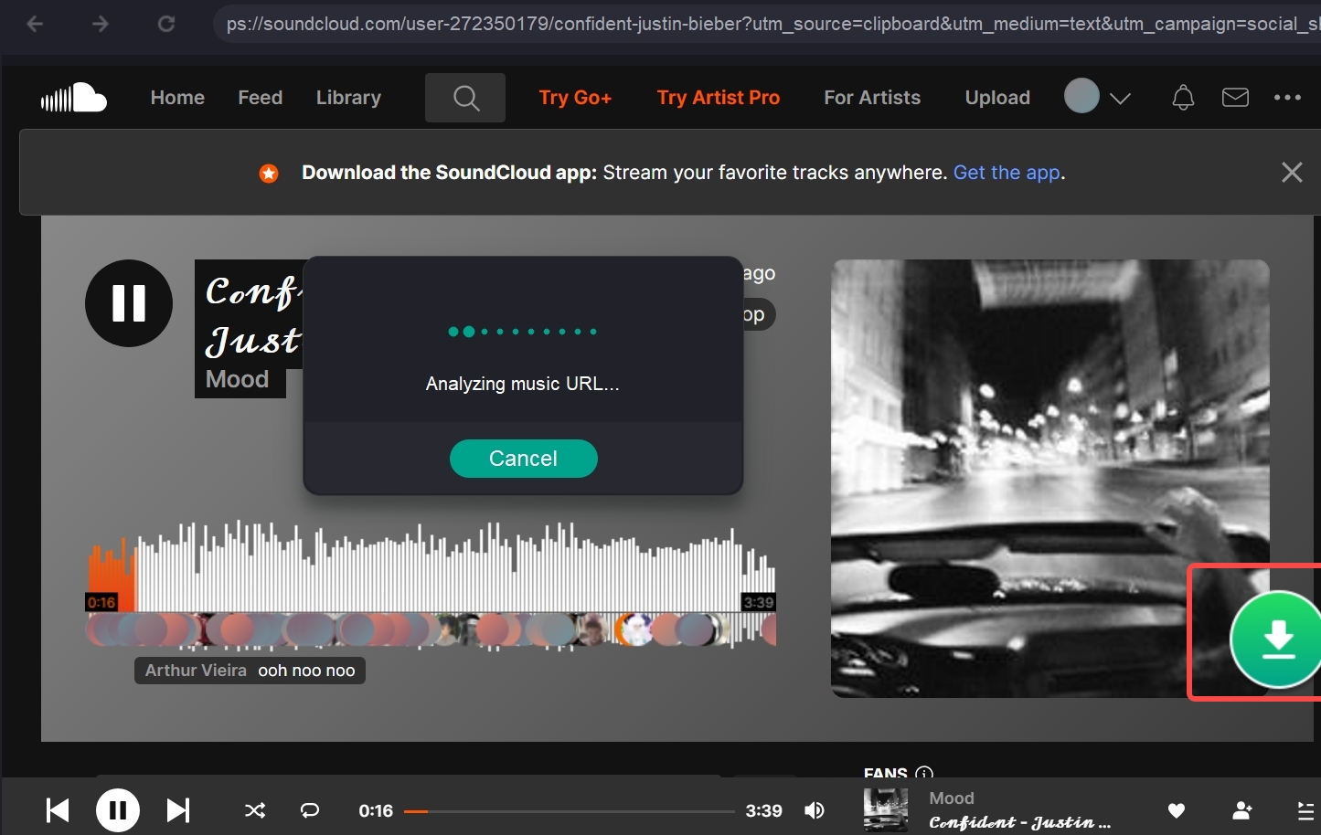 musicfab soundcloud analyze