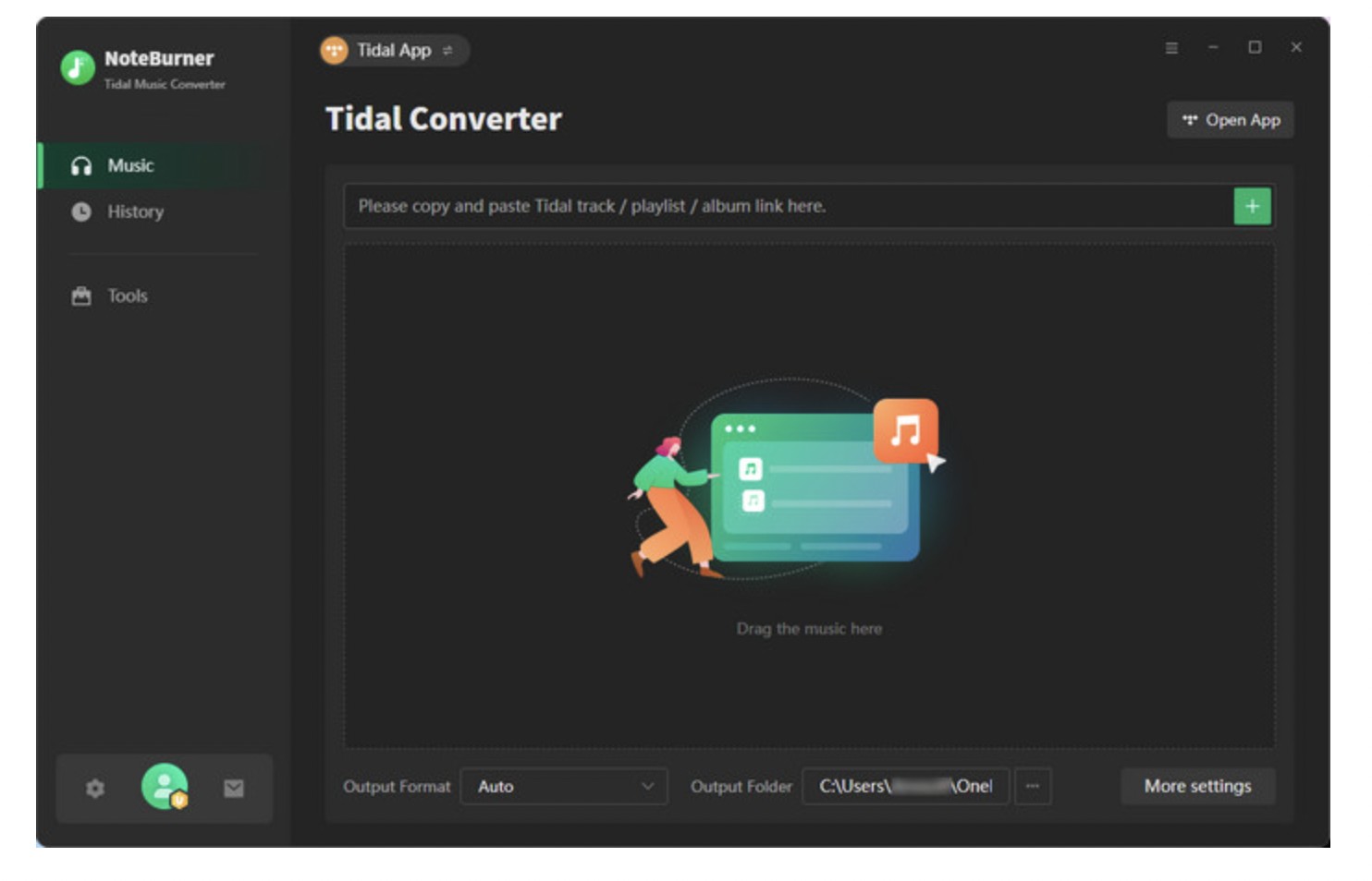Download Tidal Song to MP3 Using NoteBurner