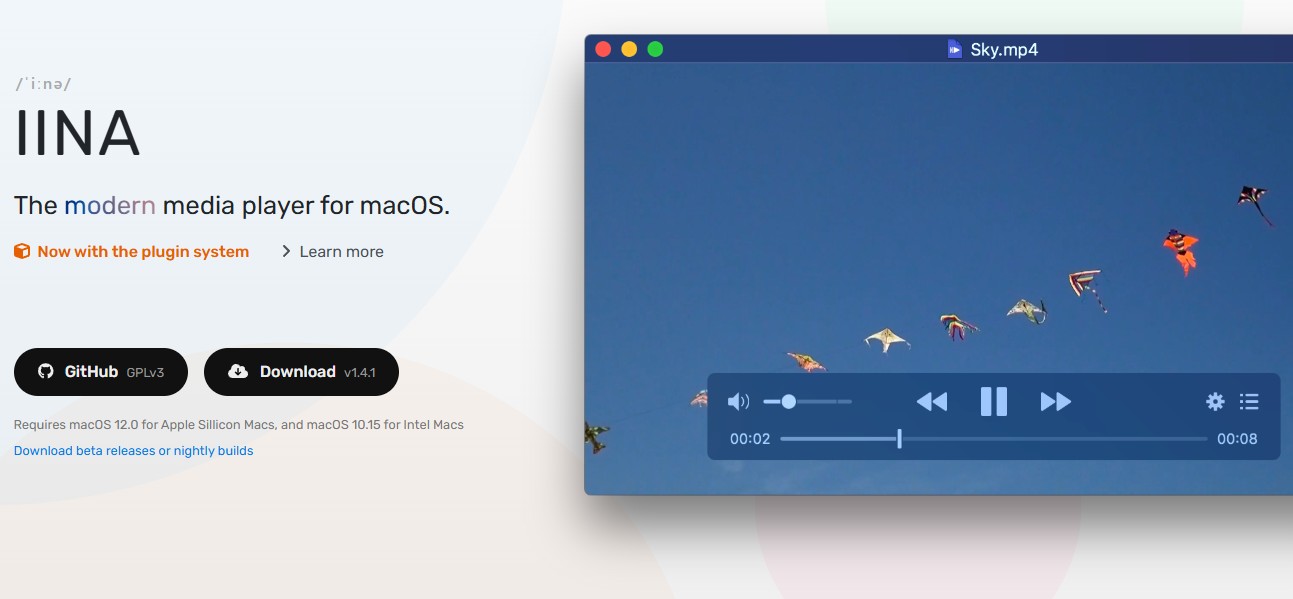 play video files with IINA