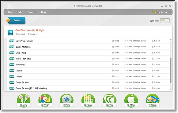 wmv to mp3:5. Freemake Audio Converter 