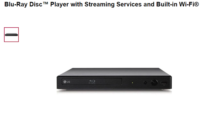 LG Blu-Ray DVD Player: Amazon DVD Player