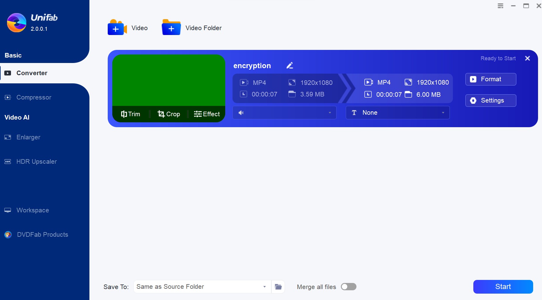 AMV Converter: unifab