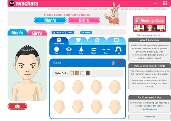 anime avatar maker online Avachara