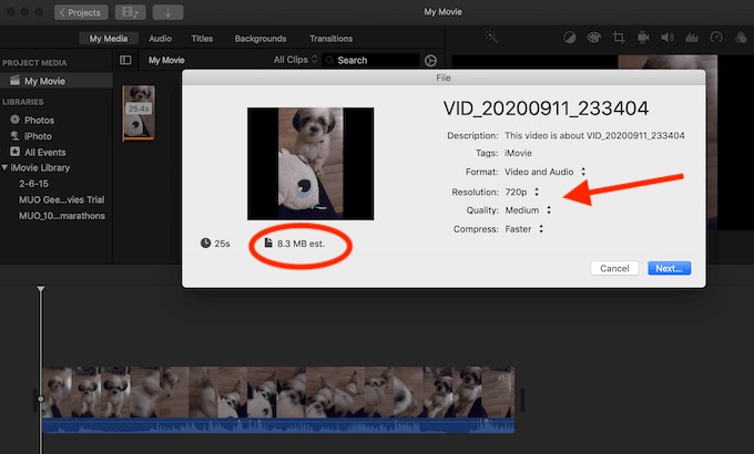 compress video files:Method 1: Compress Video Files on Mac by iMovie.