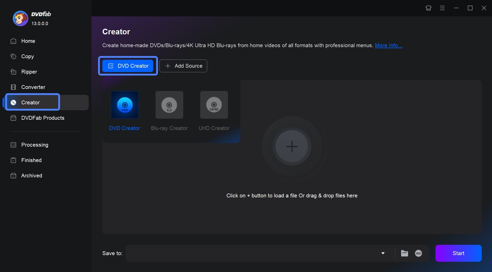 How to create ISO files from digital videos with DVDFab DVD Creator