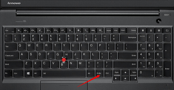 screenshot erstellen:Einen Screenshot des gesamten Bildschirms des Lenovo Laptops erstellen