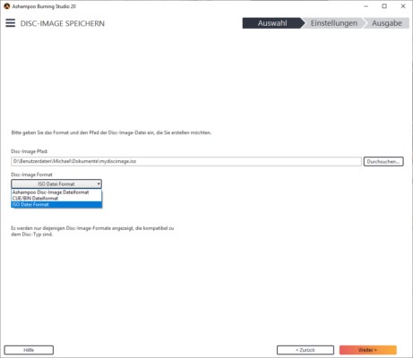 Ashampoo Burning Studio ISO-Maker