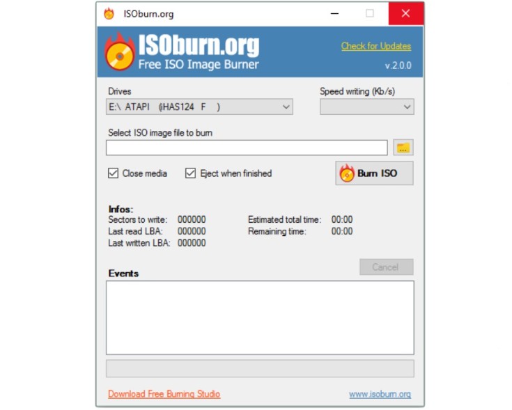 Tools zum Brennen von Iso-Dateien auf DVD: ISOburn