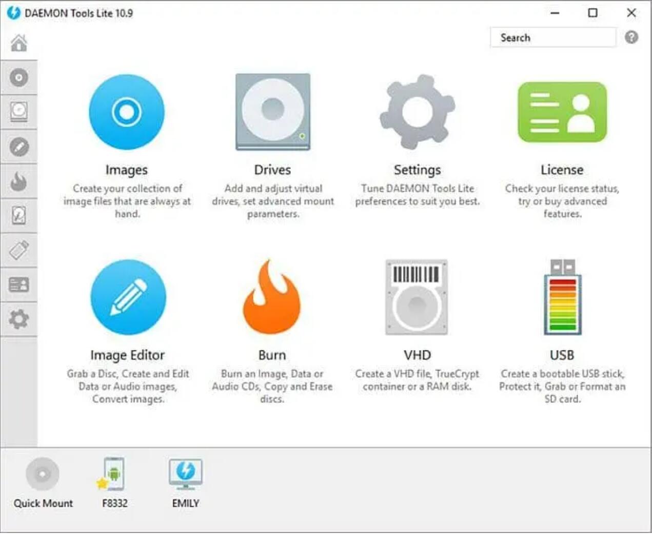 Virtual CloneDrive Alternative: Daemon Tools Lite