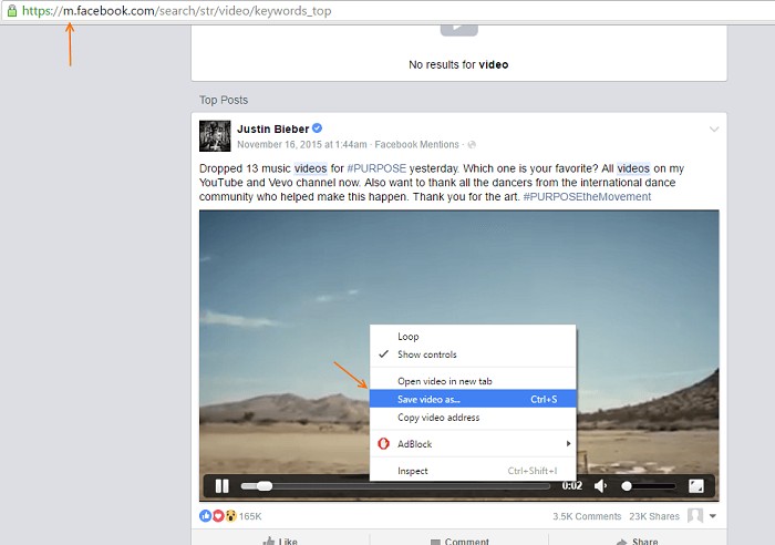 download facebook video to computer:Download Facebook Videos by Modifying the URL