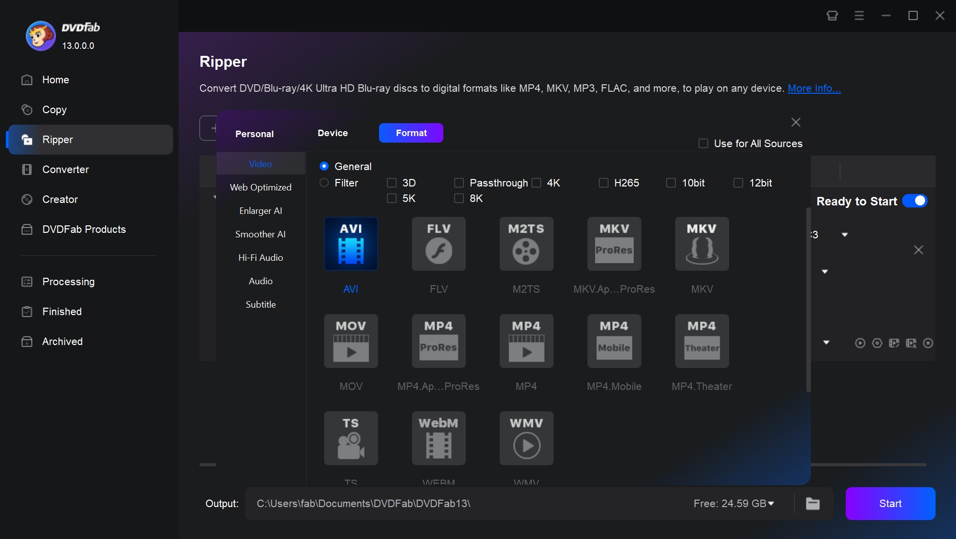 convert.dvd to.avi using dvdfab dvd ripper