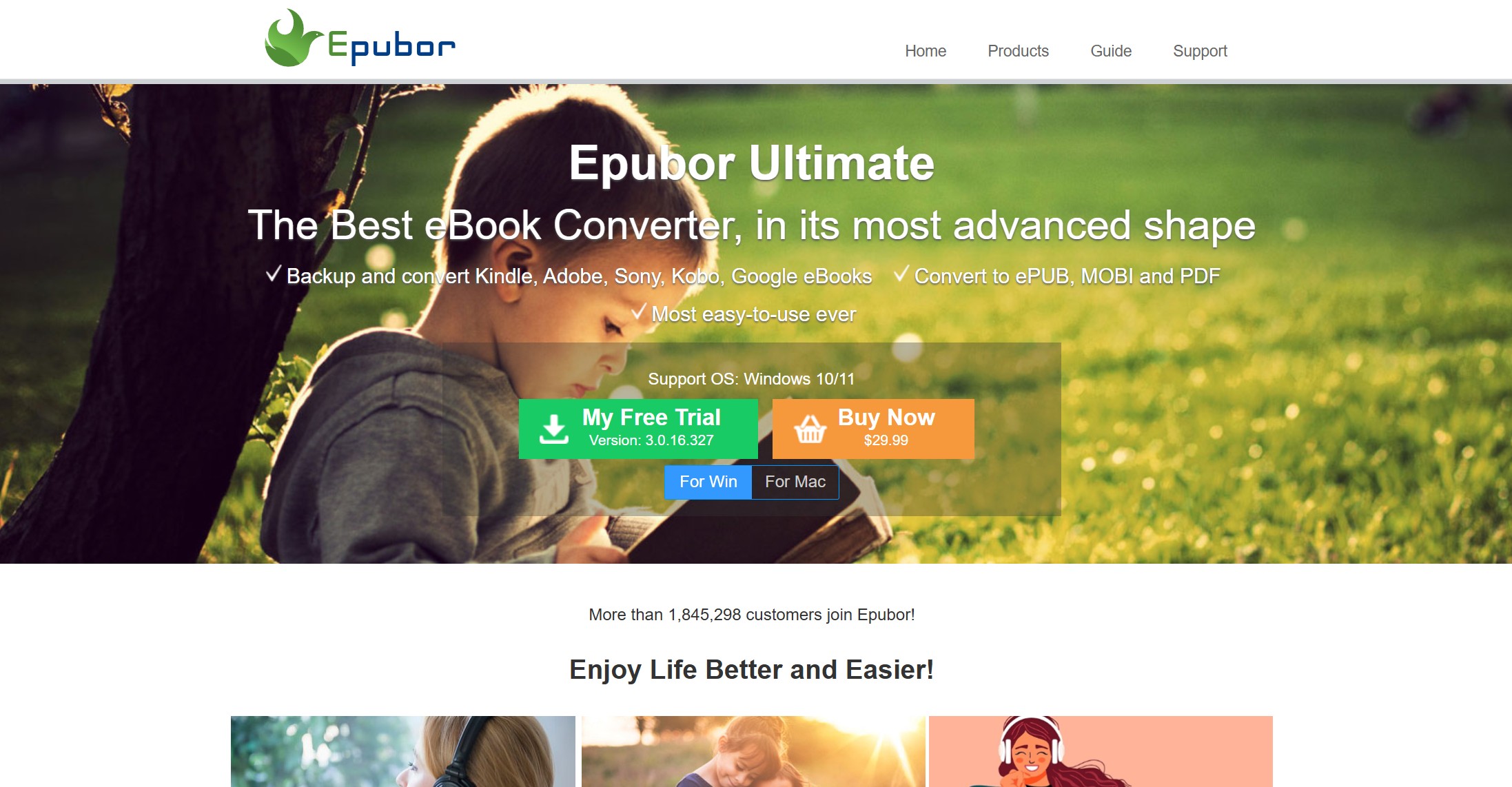 Convert Kindle to PDF with Epubor Ultimate