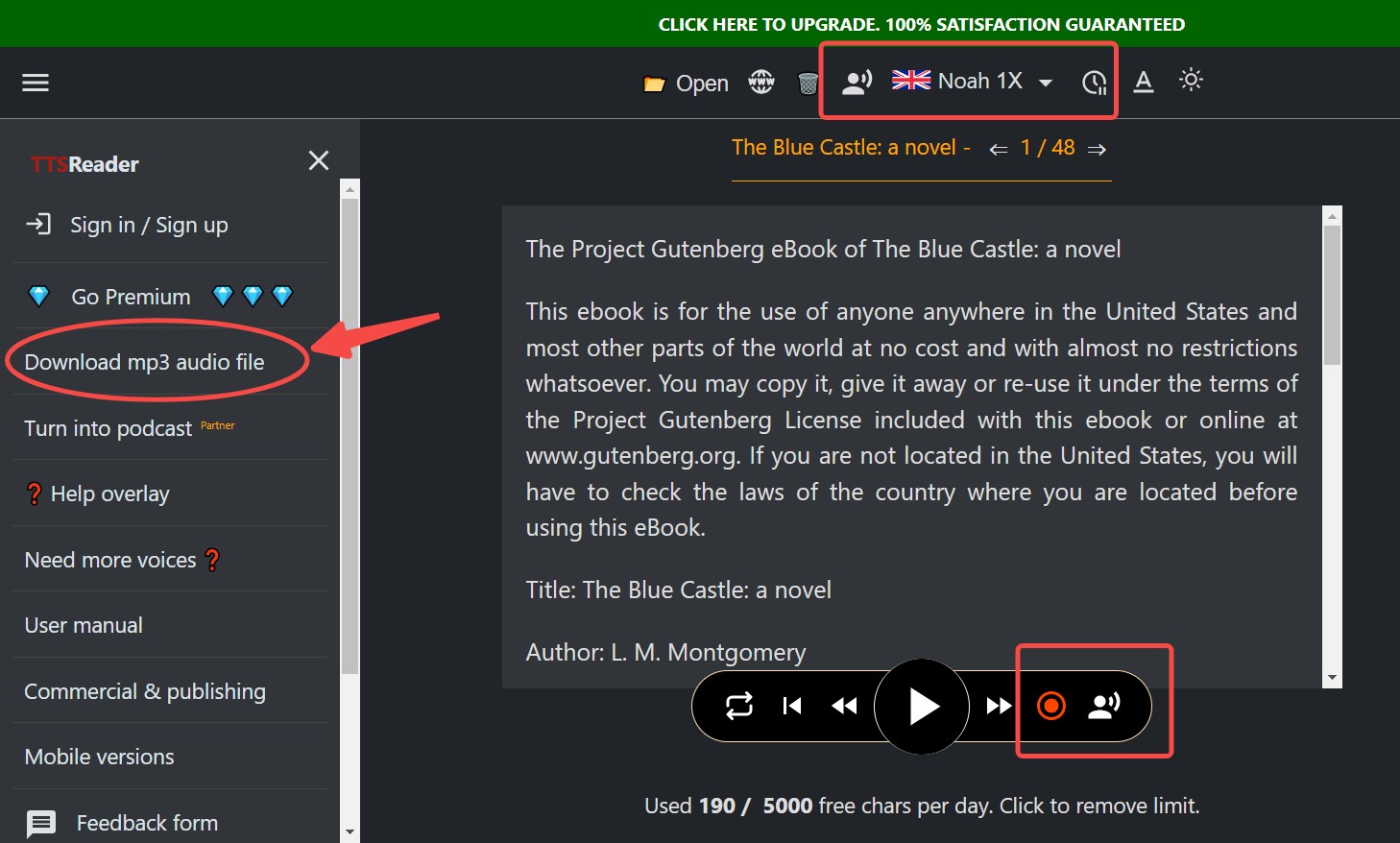 How to convert EPUB to MP3 using TTSReader